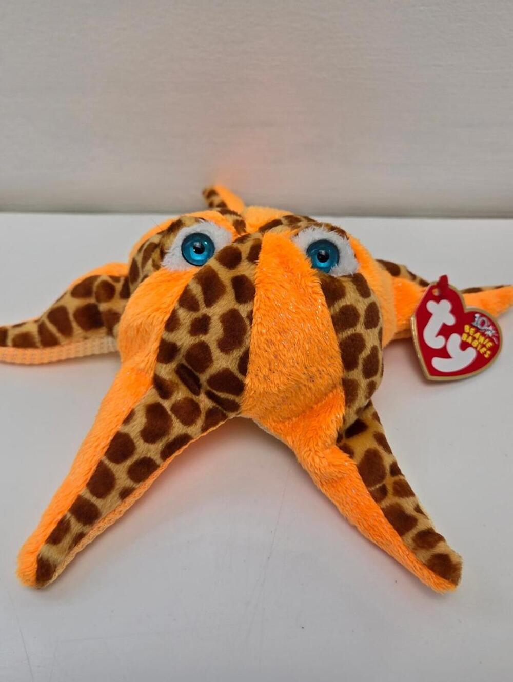 Ty Beanie Baby “Wish” the Orange Starfish (7.5 inch)